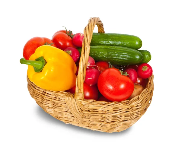 Verduras en cesta —  Fotos de Stock