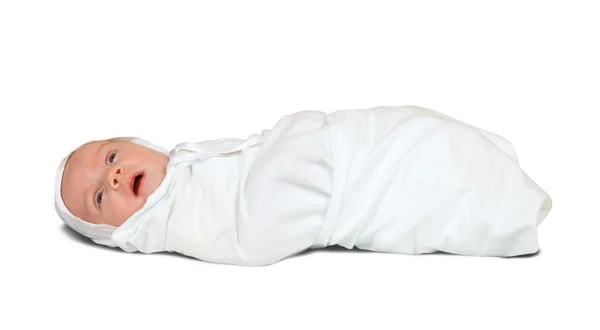 1 місяць дитини в підгузник — стокове фото