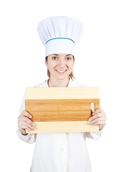 Cook with cutting board — Stock Photo, Image