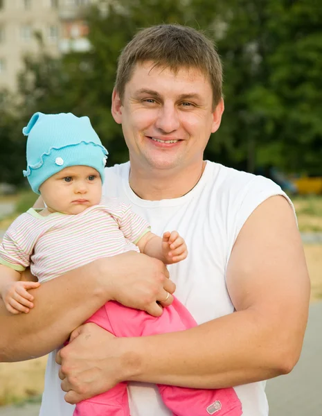 아기와 함께 아버지 — 스톡 사진
