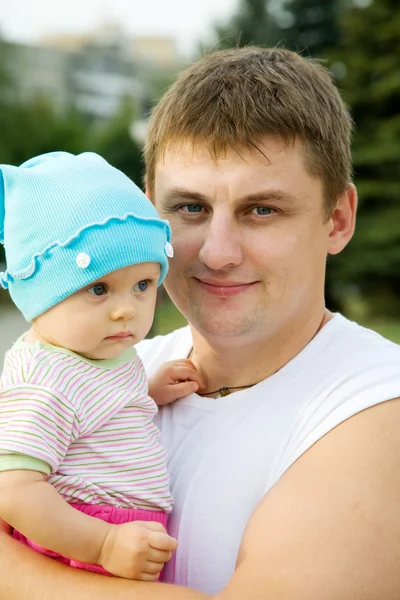 stock image Father with baby