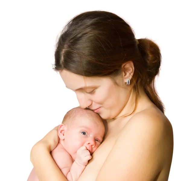 Matka s dítětem novorozence — Stock fotografie