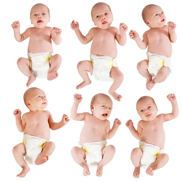 Néhány újszülött babák — Stock Fotó