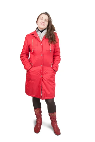 Flicka i vintrig kläder — Stockfoto