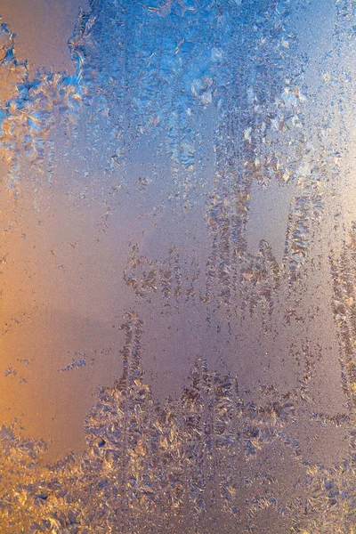 Frostiga fönster — Stockfoto