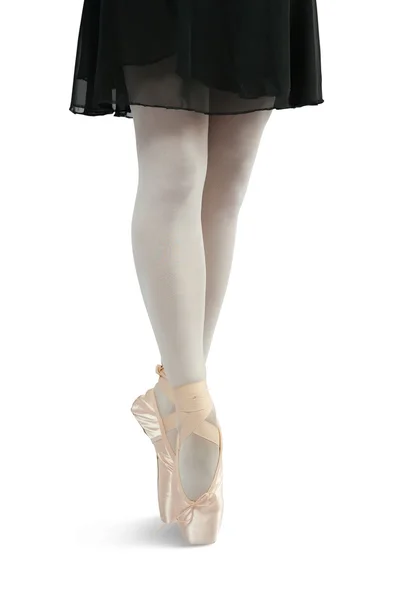 Närbild på ballerinor ben — Stockfoto