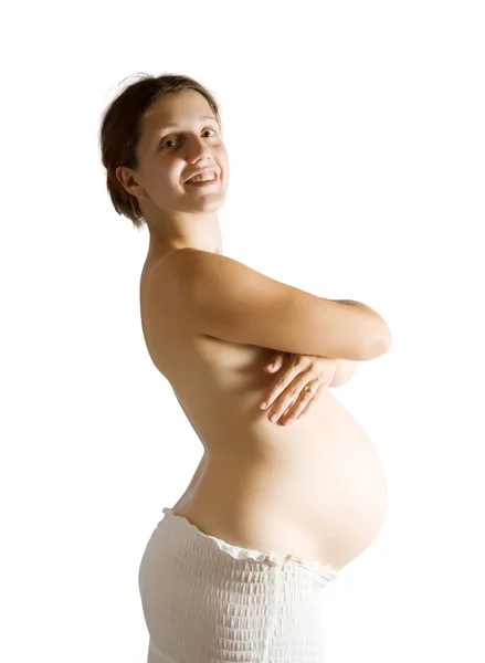 Mujer embarazada de 8 meses — Foto de Stock
