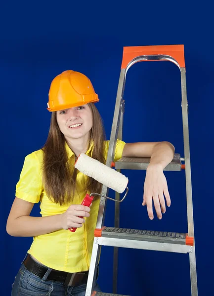 Female house painter — Stock Photo, Image
