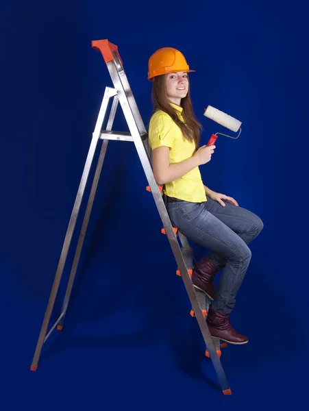 Female house painter — Stock Photo, Image