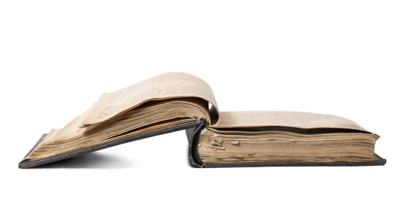 Παλιό Άνοιξε Βιβλίο Είναι Χριστιανική Ψαλτήρι — Φωτογραφία Αρχείου