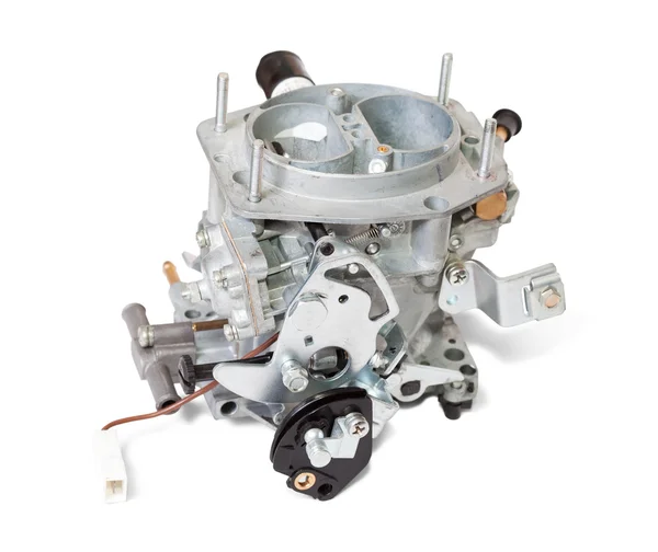 New carburettor on white — Stock Photo, Image