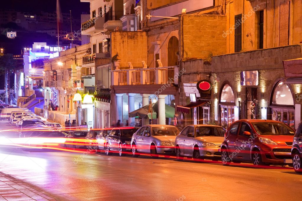 Nightlife in Paceville. Malta — Stock Photo © Jim_Filim 4609286