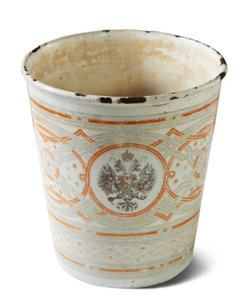 Vintage metalliska cup med dubbel kejsarörn — Stockfoto