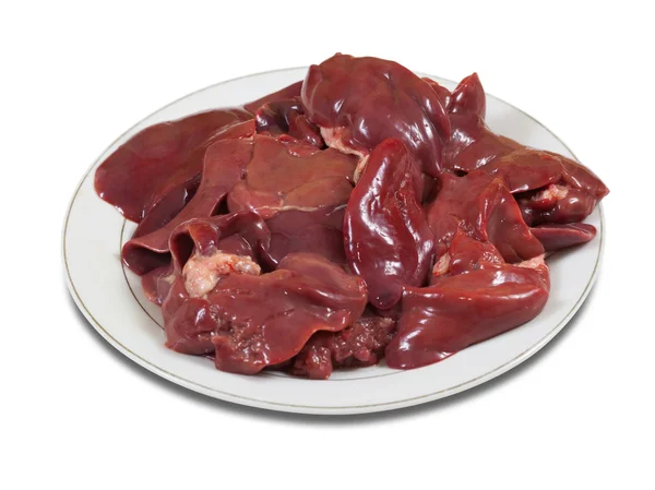 Raw fresh bird liver — Stock Photo, Image