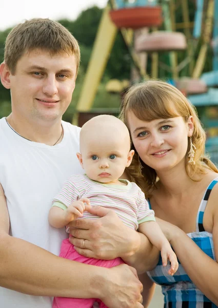 아기와 부모 — 스톡 사진