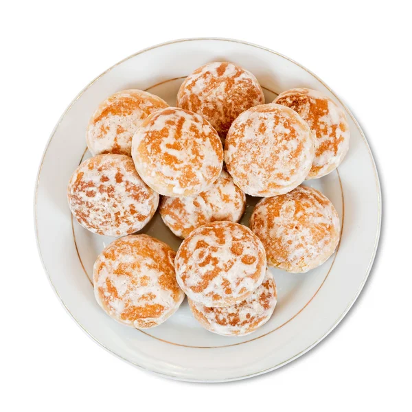 俄罗斯薄荷 Gingerbreads 孤立在白色背景 — 图库照片