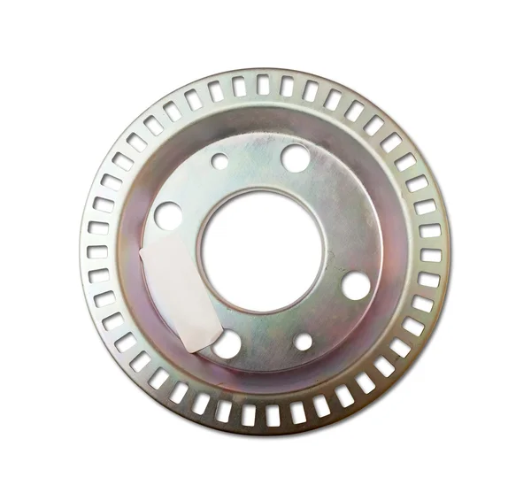 Wheel Rotor Isolated White Clipping Path — Stock Photo, Image