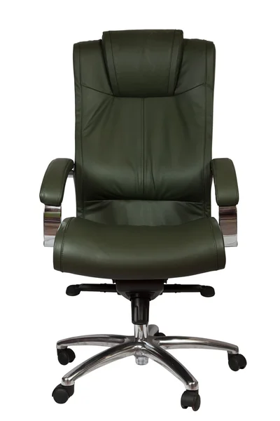 Зелене розкішне офісне крісло — стокове фото