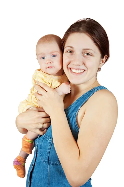 Mamma felice con 3 mesi di bambino — Foto Stock