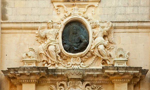 Detail vstupu do paláce rytíři — Stock fotografie