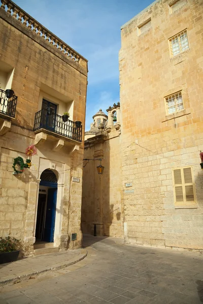 Picturesque houses of Mdina — Stock Photo, Image
