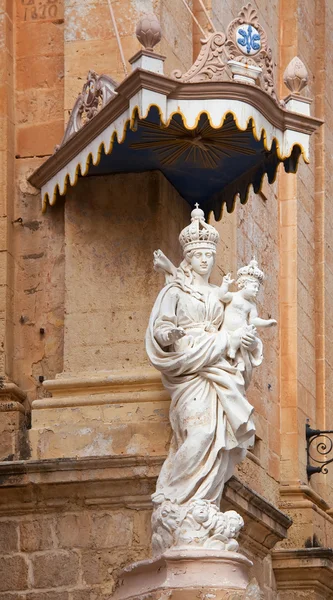 Dettaglio della chiesa carmelitana di Mdina — Foto Stock