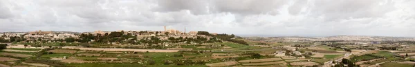 Panorama Van Malta Land Van Oude Stad Mdina — Stockfoto