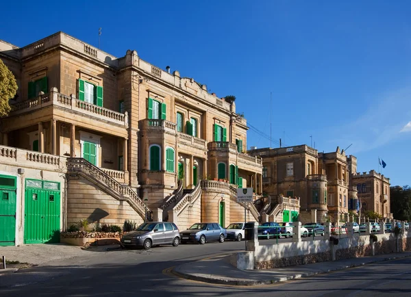 Eski Bir Akdeniz Kasabası Xbiex Malta Sokak — Stok fotoğraf