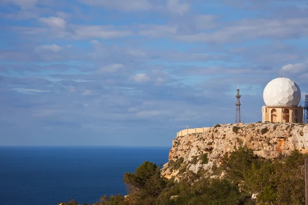 Gömb Radar Dingli Szakadék Található Málta — Stock Fotó