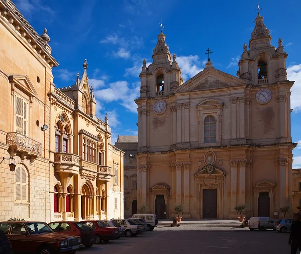Svatý Petr Paul Katedrále Mdině Hlavní Katedrála Malta Malta — Stock fotografie
