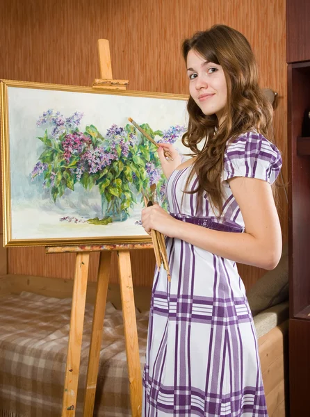 Female painter — Stock Photo, Image