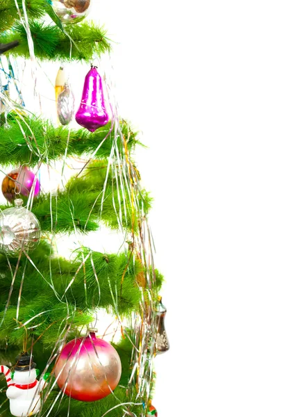 De helft van Spar kerstboom — Stockfoto