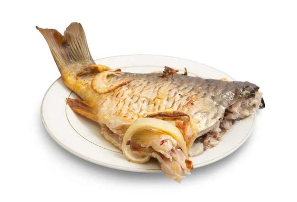 Peixe carpa grelhado — Fotografia de Stock