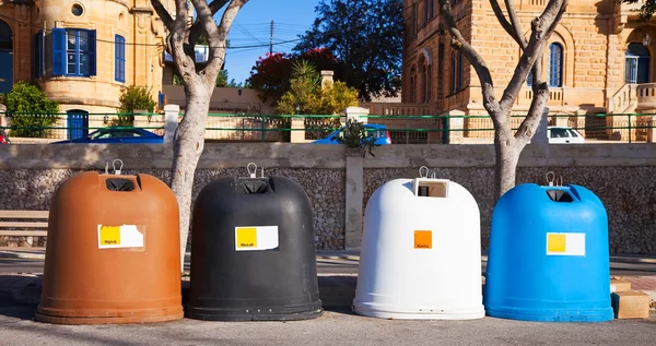 Recycle bin containers — Stock Photo, Image