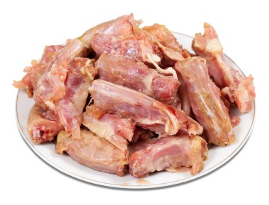 Raw fresh chicken neck clipart