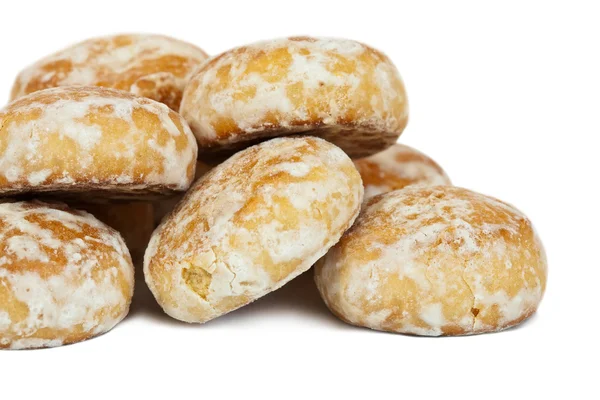 俄罗斯薄荷 Gingerbreads 孤立在白色背景 — 图库照片