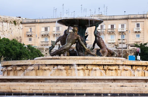 stock image Triton fountain. Malta