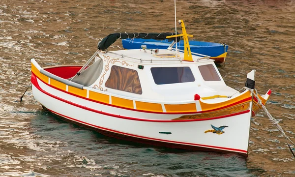 Vissersboot Liggen Grand Harbour Malta — Stockfoto