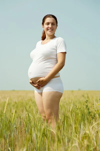 Retrato de mulher grávida — Fotografia de Stock