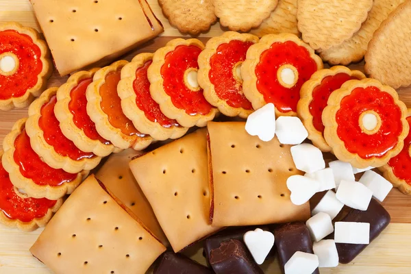 Stock image Various cookies and candy