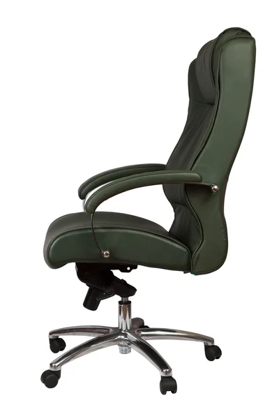 Green luxury office armchair — Stock Photo, Image
