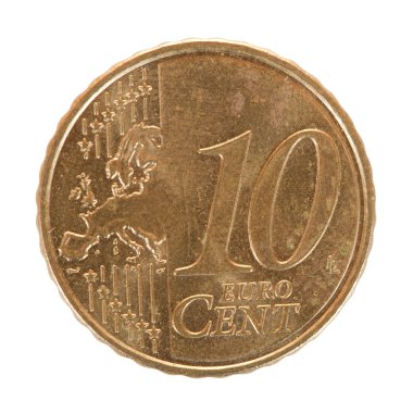 Ten euro cent coin clipart