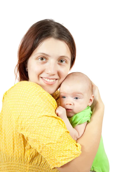 Mujer con bebé de 1 mes —  Fotos de Stock