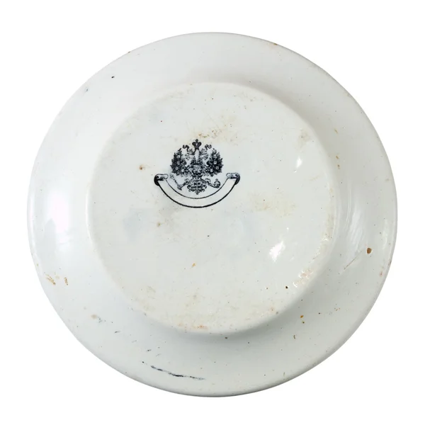 Порцелянова тарілка XIX століття — стокове фото