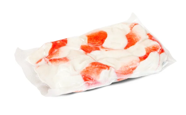 Cangrejo congelado envasado — Foto de Stock