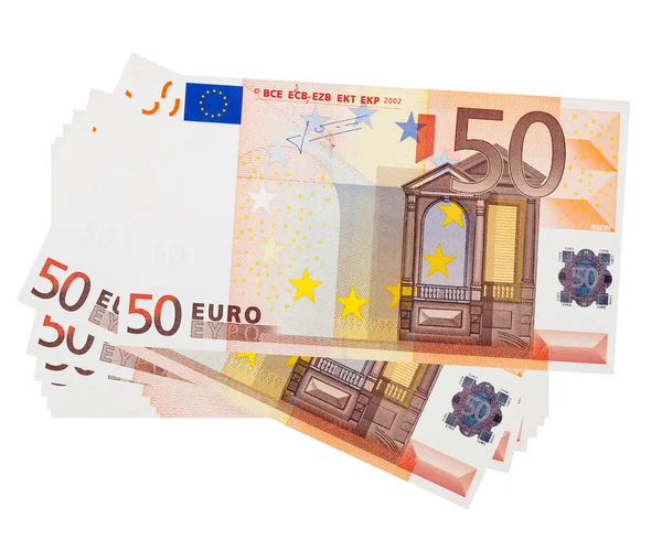 Femtio eurosedlar — Stockfoto