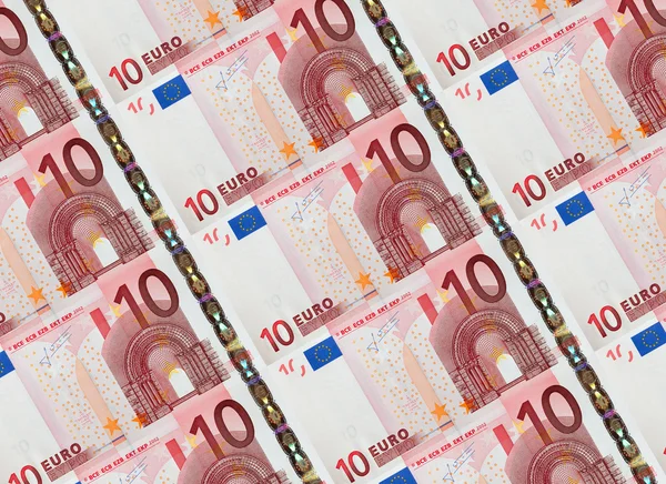 Backgrounf av eurosedlar — Stockfoto