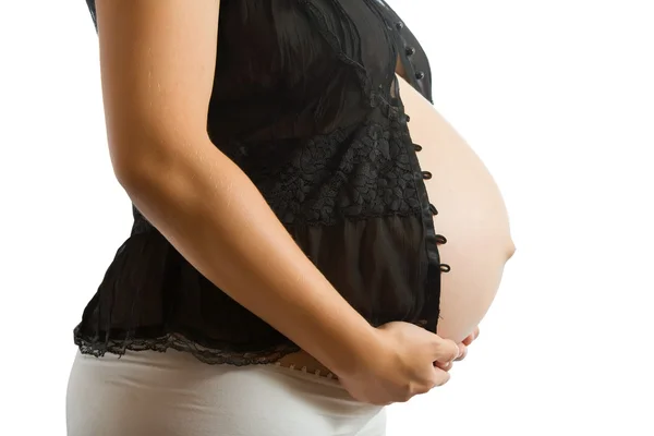 Close-up da mulher grávida — Fotografia de Stock