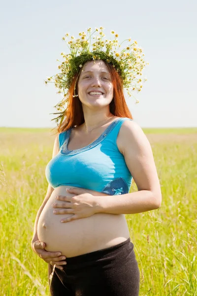 Retrato de mulher grávida — Fotografia de Stock