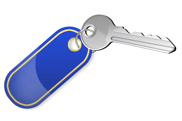 Nyckel från en låsa och fasad — Stockfoto